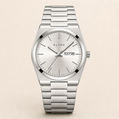 KLYRO Plata Ártica — reloj masculino AURELIS